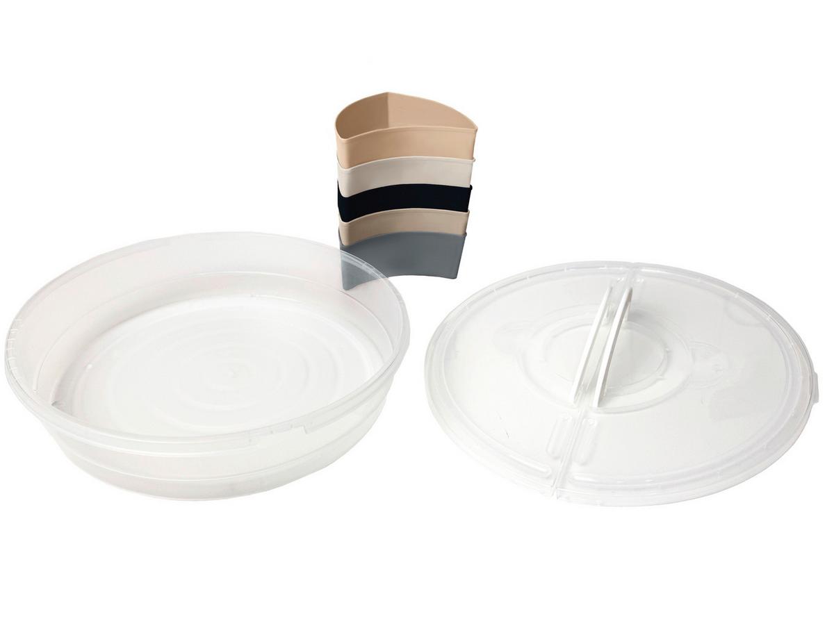 Sada misek na snacky CHIPS - šedá/bílá, Konvenční, plast (30/8,5cm) - Mömax