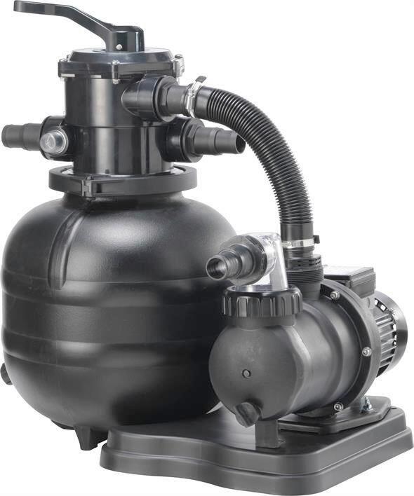 FILTERPUMPE FILTERSYSTEM 250W - Schwarz, Basics, Metall (38/59/39cm)