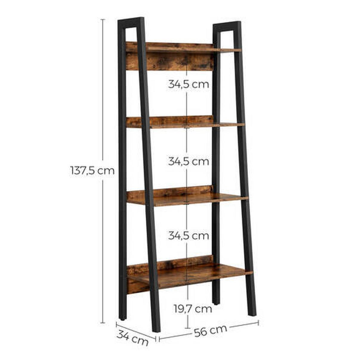 Aktenregal B: 56 cm Braun/Schwarz - Schwarz/Braun, Trend, Holzwerkstoff/Metall (56/137,5/34cm) - Boxxx