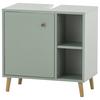 Waschbeckenunterschrank Bjarne B: 60,2 cm Grün/Eiche - Jadegrün/Salbeigrün, MODERN, Holzwerkstoff (60,2/59,3/33,1cm) - MID.YOU