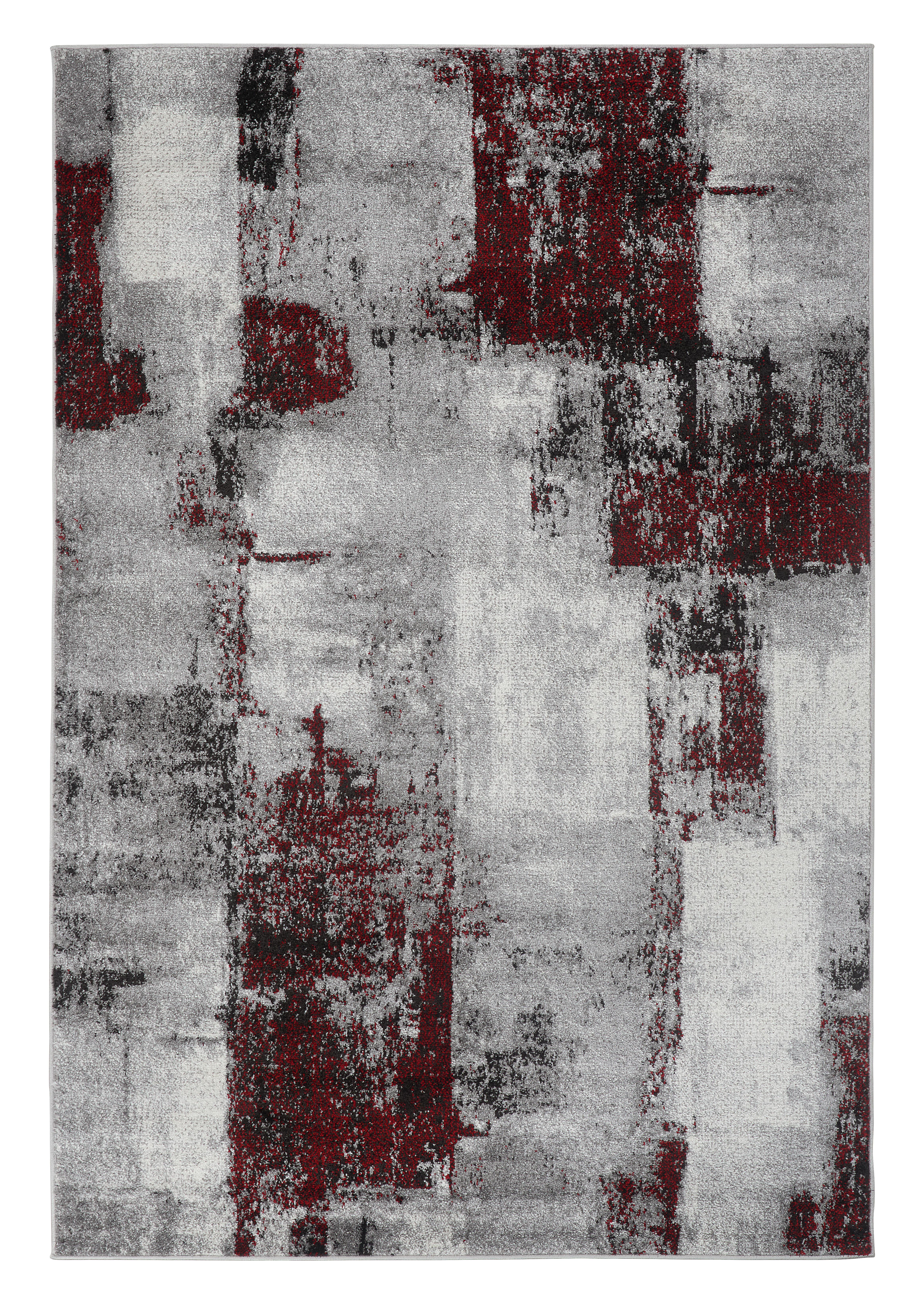 Webteppich rot Laurel 80x140 cm - Rot, ROMANTIK / LANDHAUS, Textil (80/140cm) - James Wood
