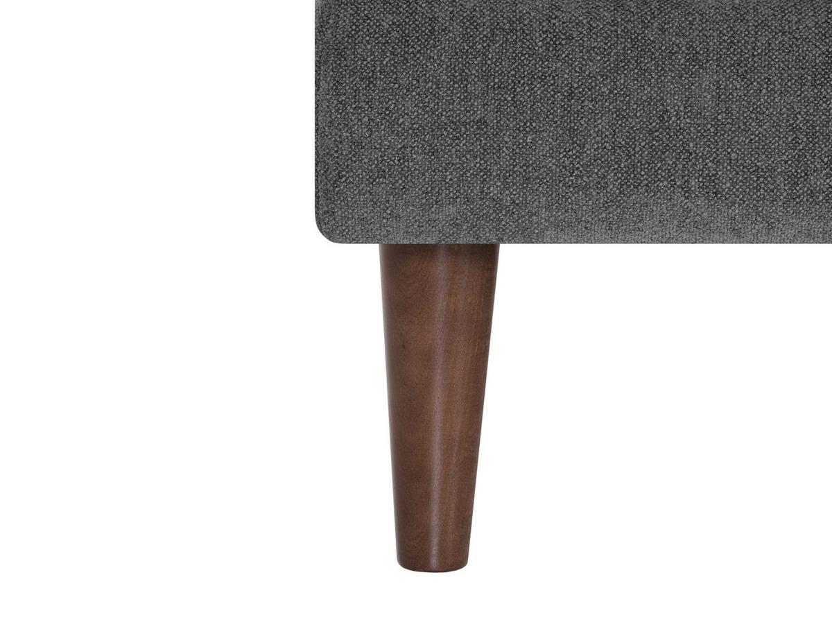 Einsitzer Sofia Royal B: 96 cm Grau - Dunkelbraun/Grau, KONVENTIONELL, Textil (96/82/97cm) - MID.YOU