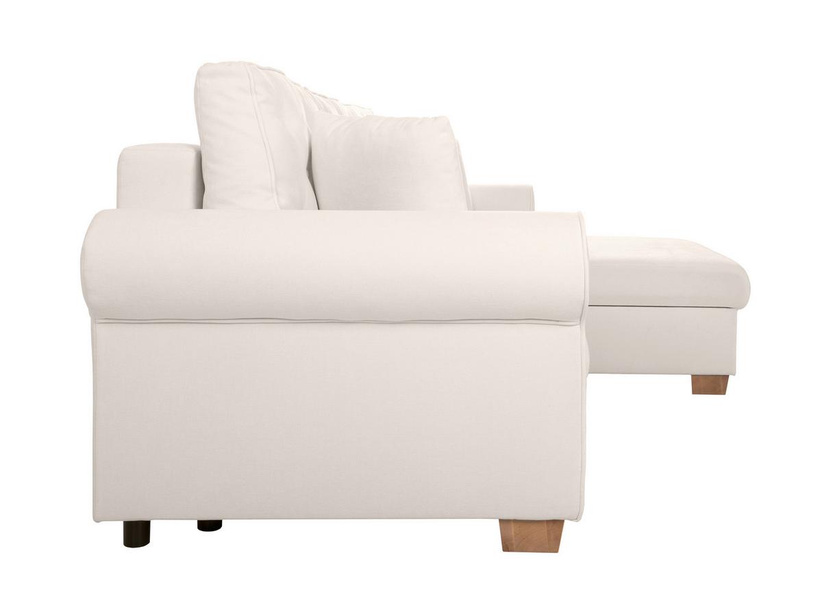 Ecksofa Arles, Creme 02 S: 266x161 Cm - Buchefarben/Creme, Design, Textil (266/161cm) - MID.YOU
