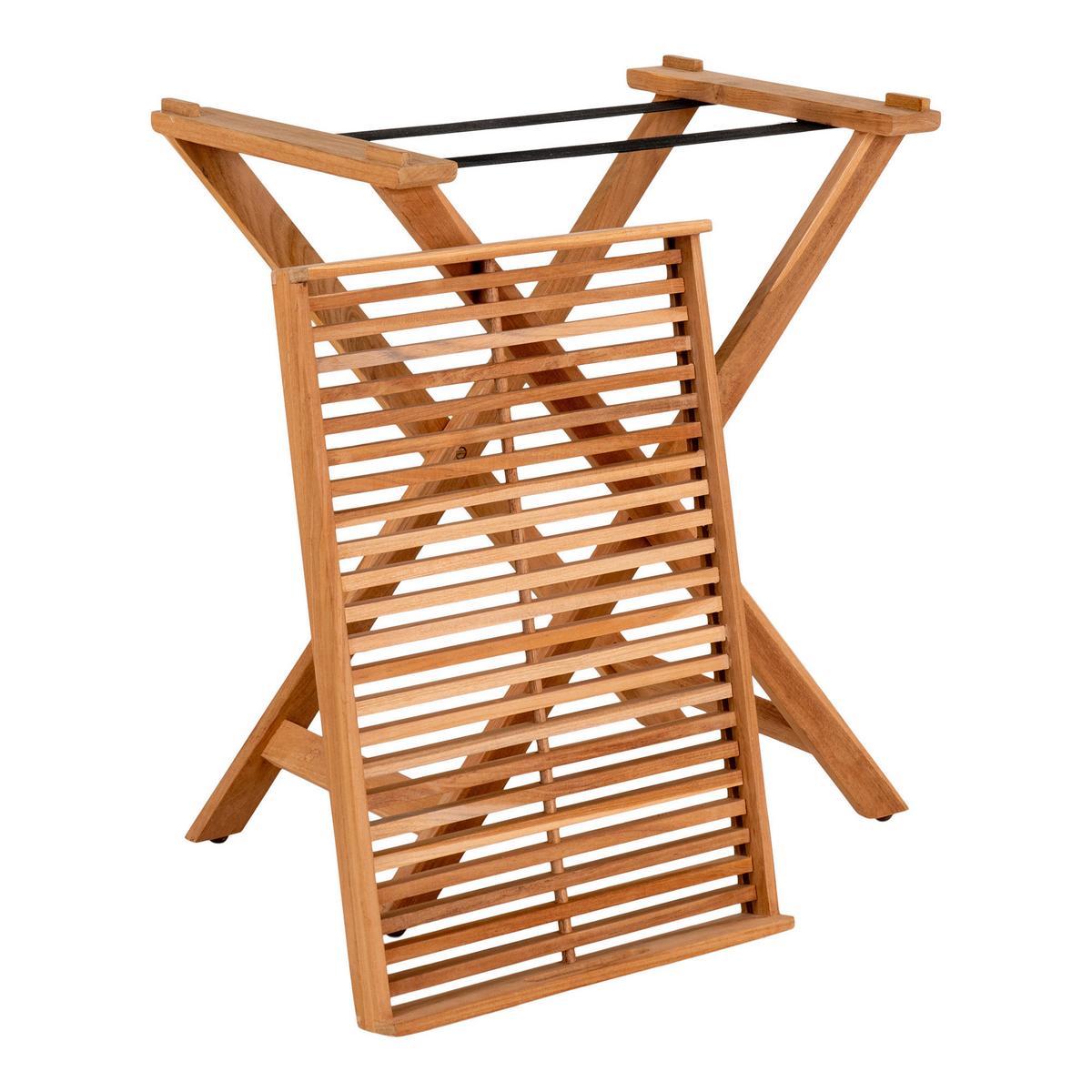 KLAPPTISCH Ronda Braun B: 60 cm - Braun, MODERN, Holz (40/60/70cm) - Gardenson
