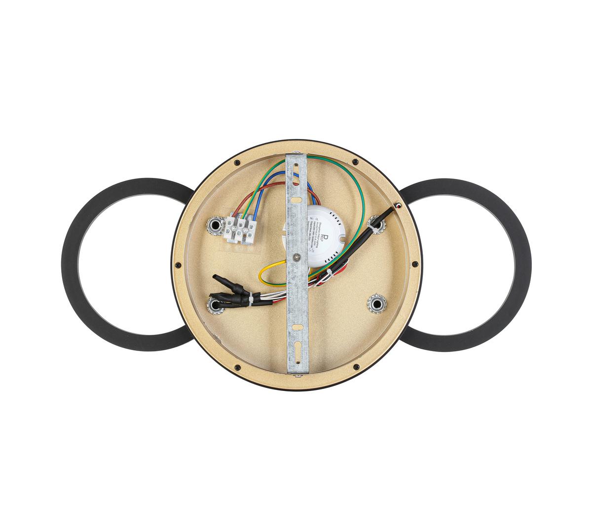STROPNÉ LED SVIETIDLO NUMIM - čierna/cappuccino, Modern, kov/plast (43/23/5cm) - Mömax