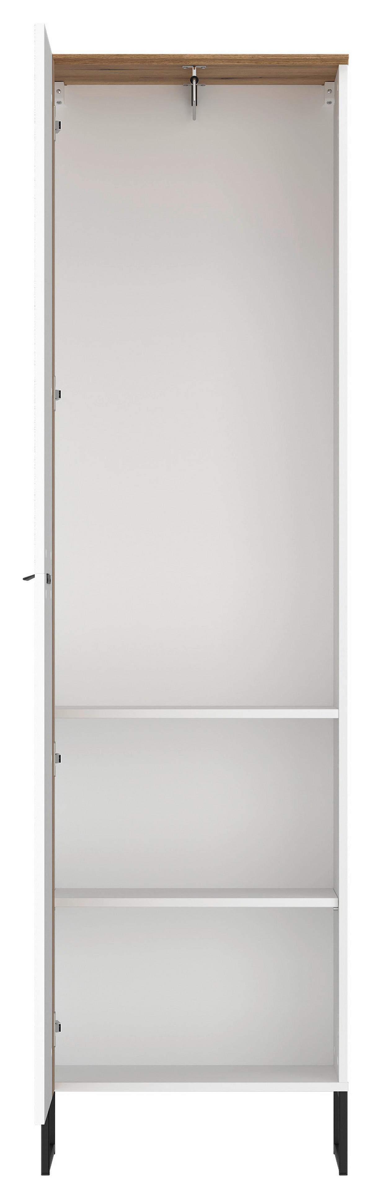 Garderobe Aladin Stehend & Hängend Montierbar - Eichefarben/Weiß, MODERN, Holzwerkstoff (164/199,9/35cm)