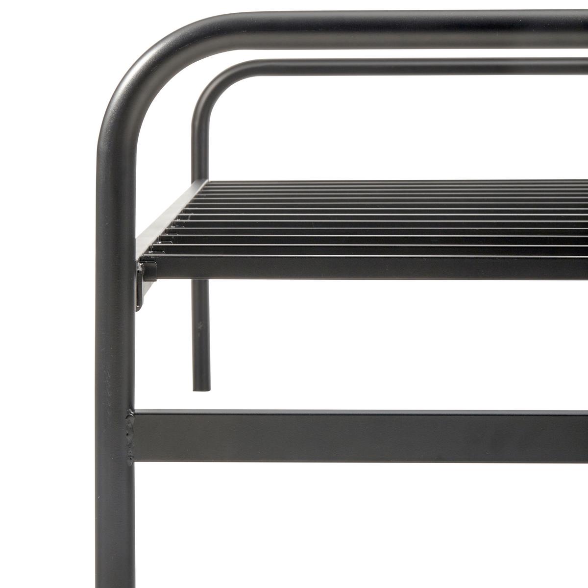 KLAPPBETT Lucy Schwarz 90x200cm - Schwarz, Basics, Metall (90/200cm) - MID.YOU