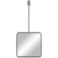 NÁSTĚNNÉ ZRCADLO POTPOURRI -TREND- - šedá, Moderní, kov/sklo (28/66/4cm) - Based