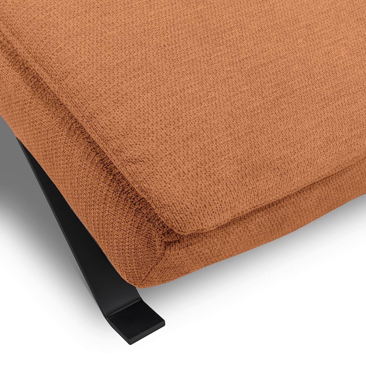 RELAXLIEGE Rostfarben, B: 65 cm - Rostfarben/Schwarz, Design, Leder (65/95/171cm) - Celina Home