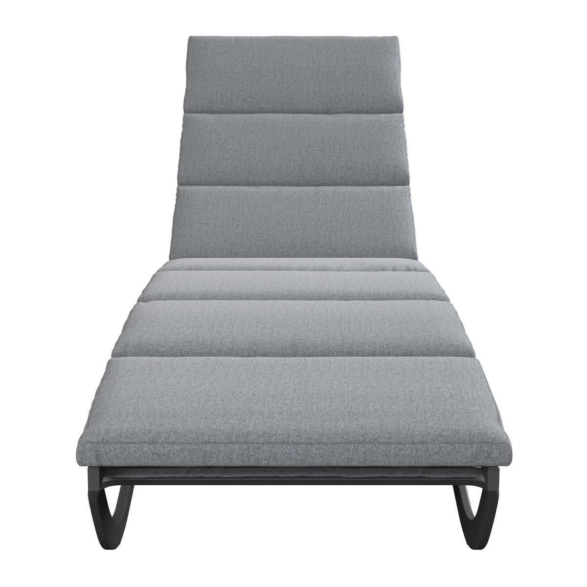 ZÁHRADNÉ LEŽADLO OTTI - sivá/antracitová, Basics, kov/textil (211/44/75cm) - Mömax