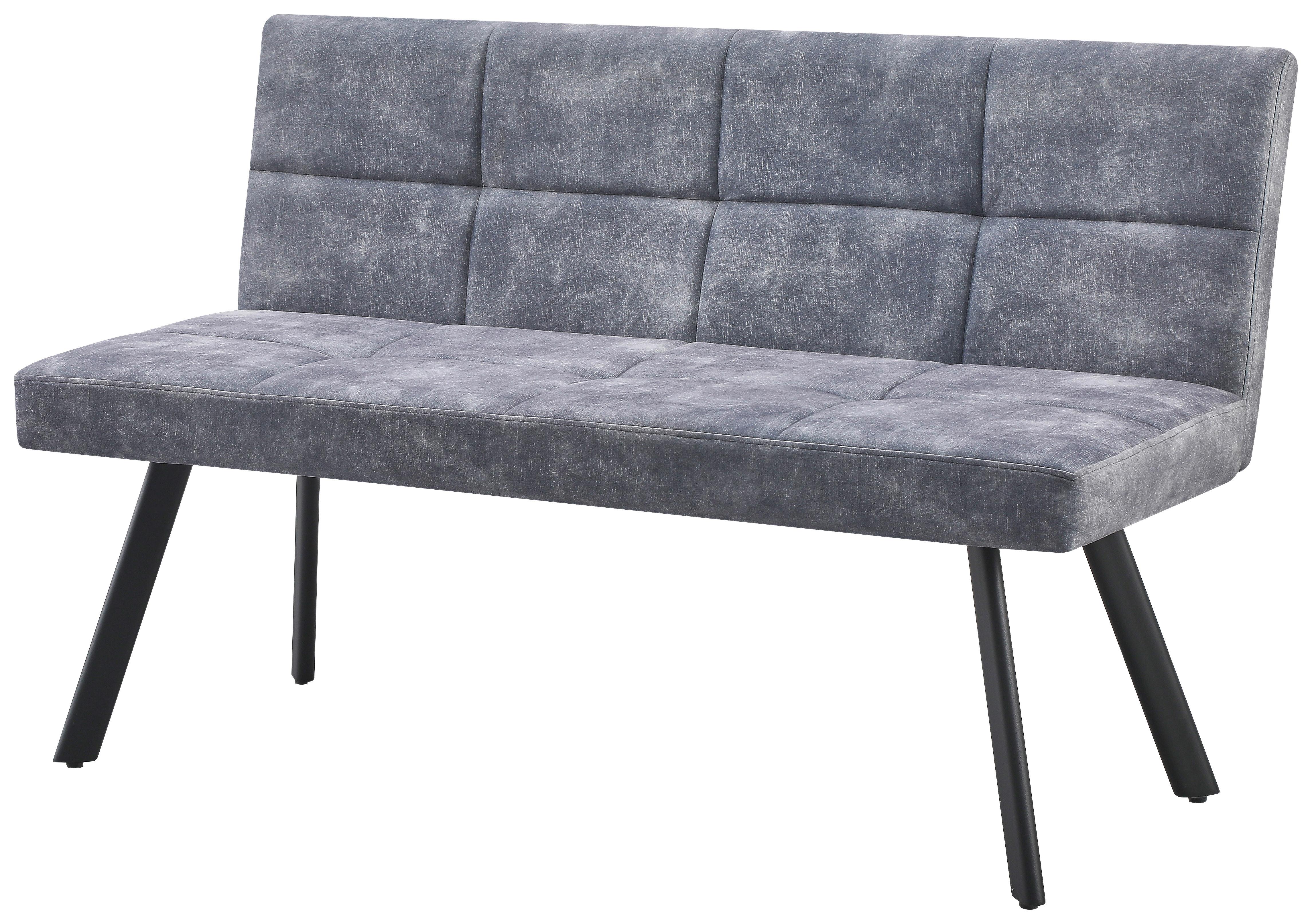 Sitzbank Grau Milos 140x85x60 cm