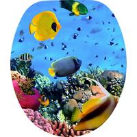 Wc-ülőke Pacific - kék, Modern, faalapú anyag (38/5/45cm)