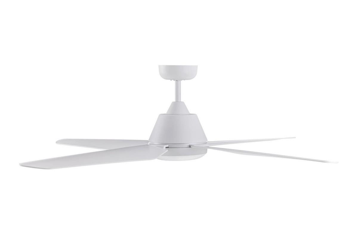 Deckenventilator Lucci Air Aria Weiß 4-Flügel,led-Leuchte - Weiß, Design, Kunststoff (122/33cm) - P & B