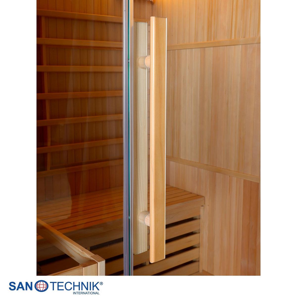 Finnische Sauna Riga int. Steuerung, 4,5-KW-Ofen - Basics, Holz (150/190/120cm)