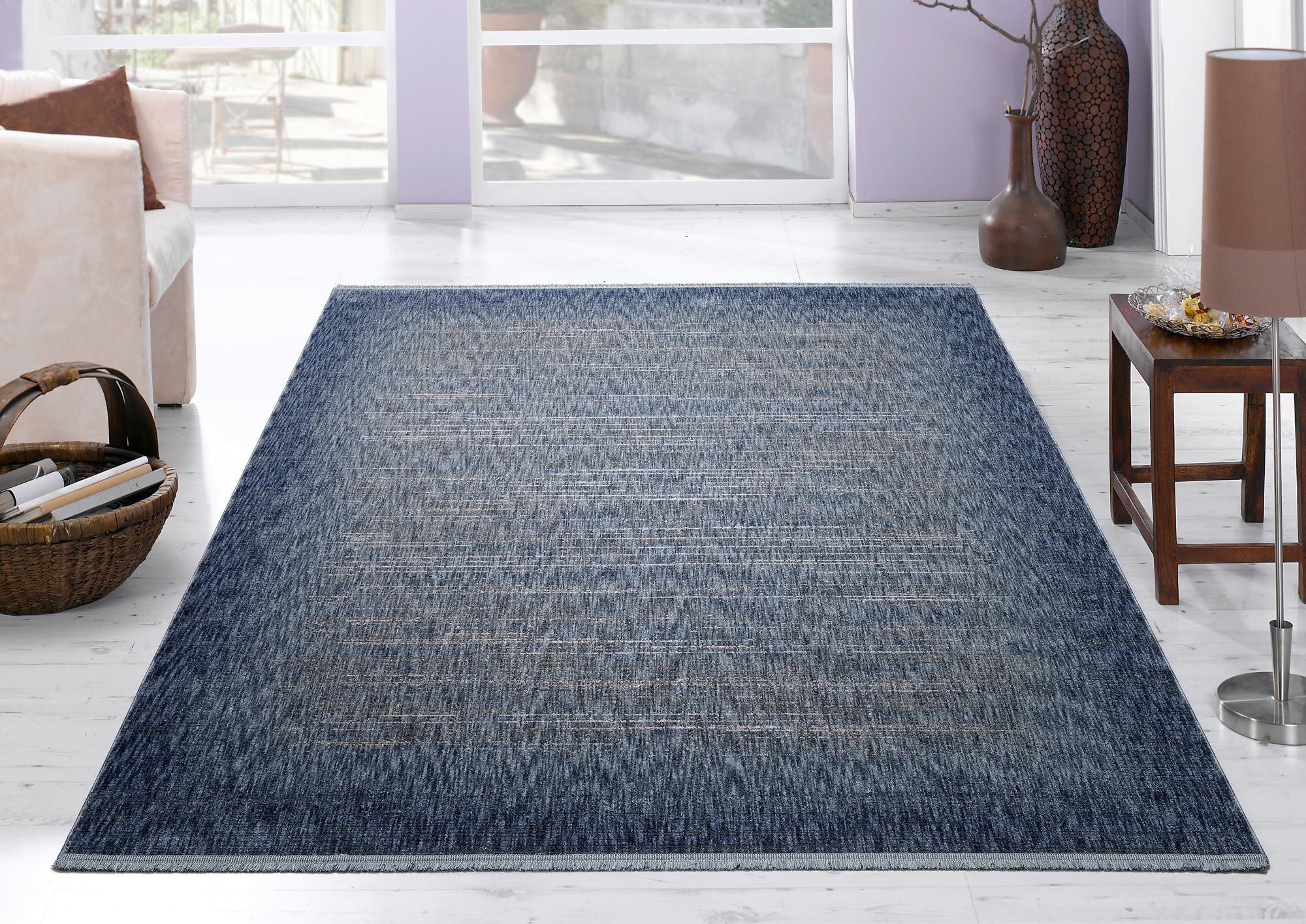 Webteppich Memphis - Blau, Design, Textil (80/150cm) - Musterring