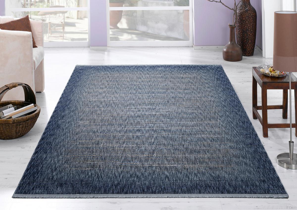 Webteppich Memphis - Blau, Design, Textil (80/150cm) - Musterring