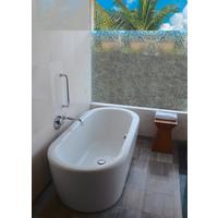 Fensterfolie Statisch Haftend Geomag-Design 150x45 cm - Weiß, KONVENTIONELL, Kunststoff (45/150cm)