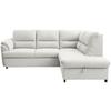 Ecksofa Gusto Ecru S: 240x200 cm - Ecru/Greige, Basics, Textil (240/200cm)