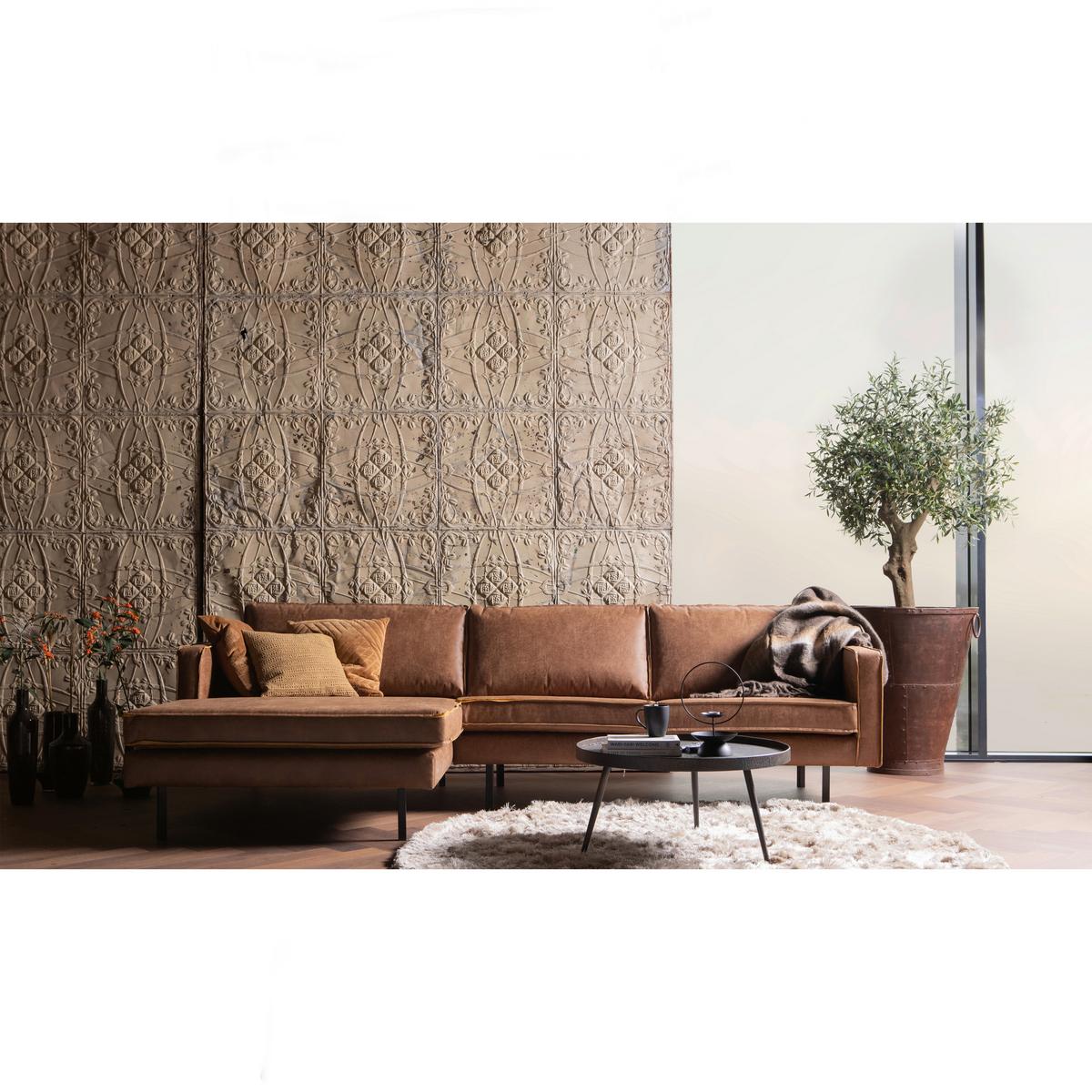 Beistelltisch Bounds Gold/Zinkfarben L: 76cm - Goldfarben/Zinkfarben, Design, Holzwerkstoff/Metall (76/76/40cm) - Livetastic