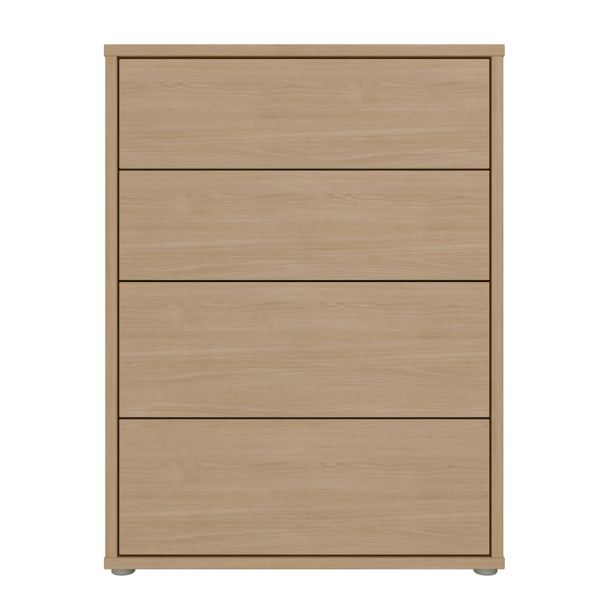 Komoda SPRINGS - barvy dubu, Moderní, kompozitní dřevo (74,5/99,1/34,9cm)