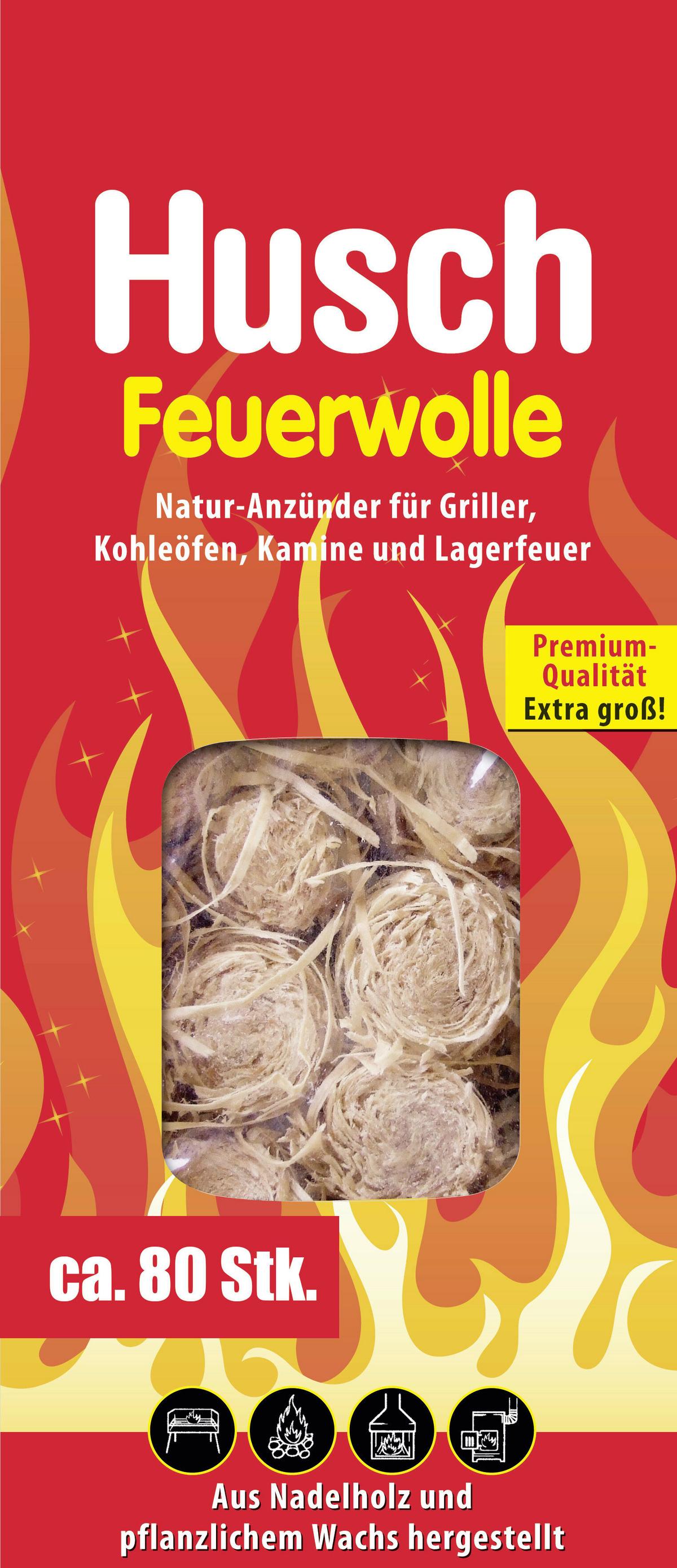 Grillanzünder Husch Feuerwolle - Basics (1kg)