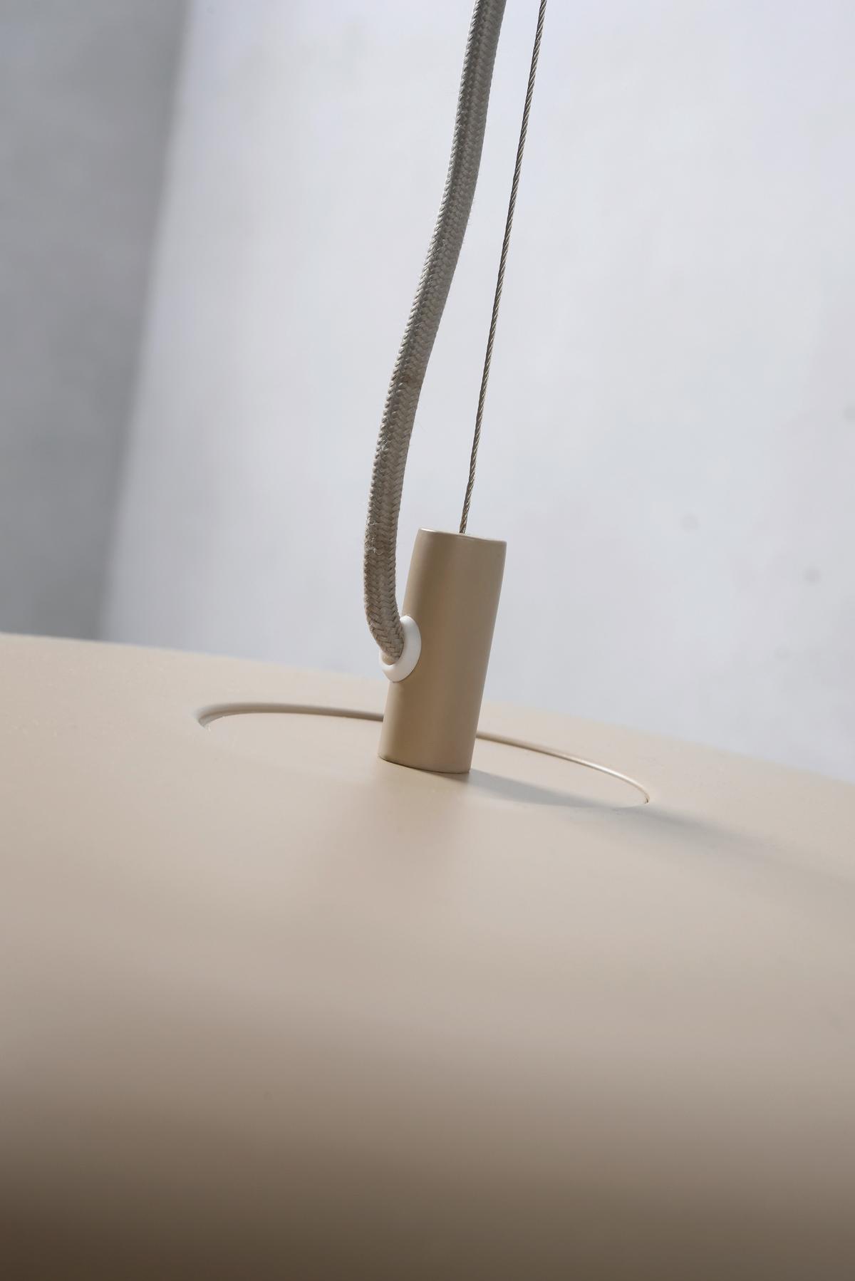 Hängeleuchte Marseille H: 176 Cm Höhenverstellbar - Sandfarben, Design, Metall (47/176/23cm) - It's about Romi