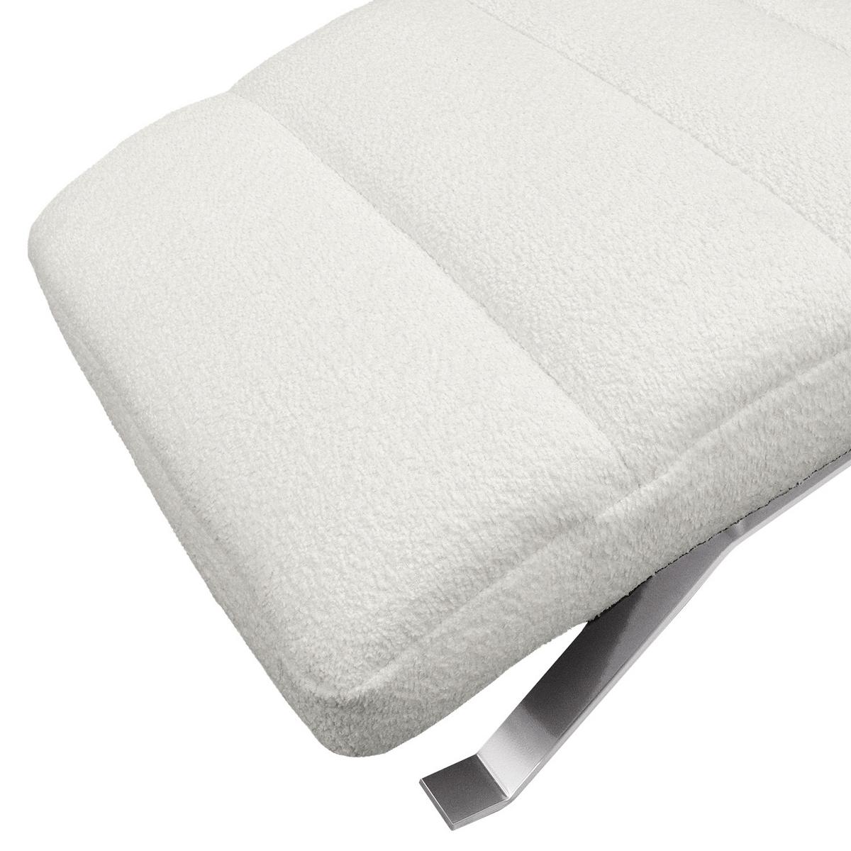 Relaxliege Swing Silver Hellgrau B: 65 cm - Silberfarben/Hellgrau, Design, Textil (65/65-95/171cm) - Livetastic