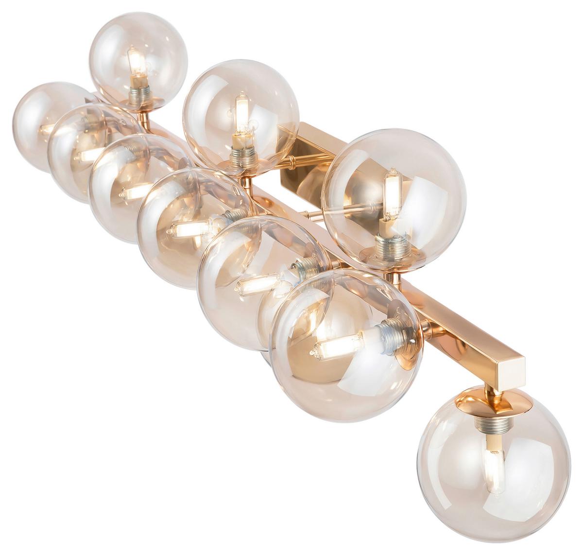 Wandleuchte Dallas - Goldfarben, Trend, Glas/Metall (95/22/22cm) - MAYTONI