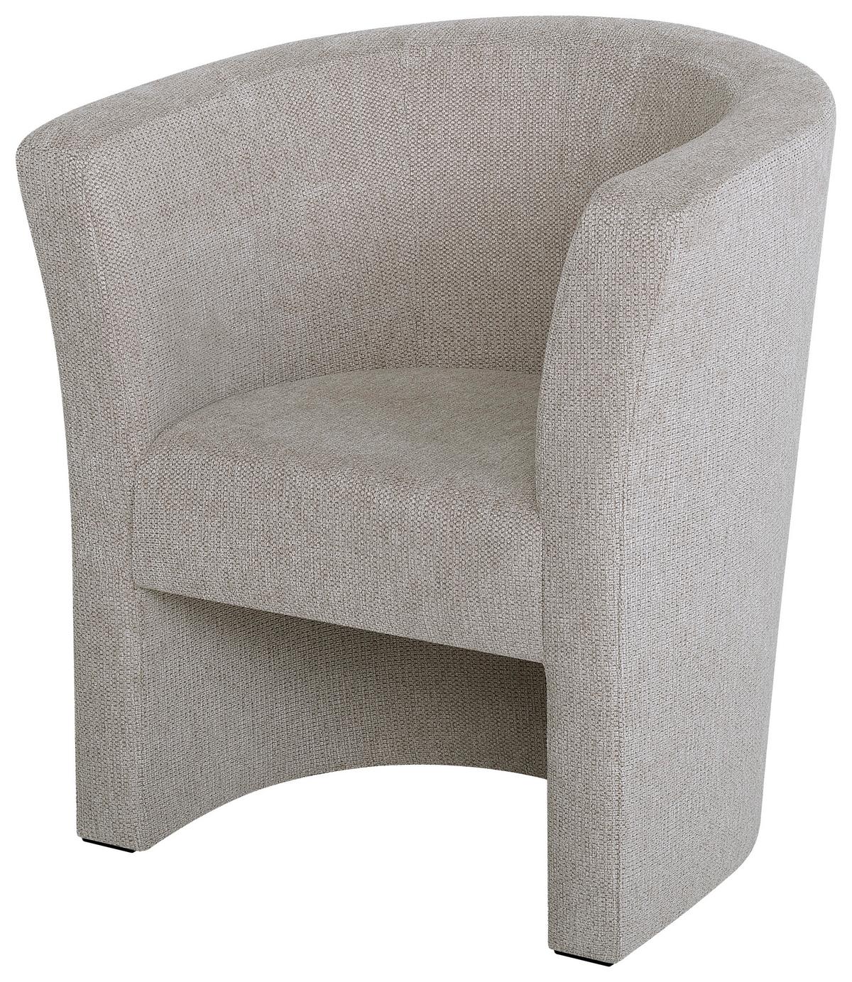 Koktailové kreslo PAUL, béžová tkanina GLOW - čierna/béžová, Konventionell, kompozitné drevo/textil (70/76/64cm) - P & B