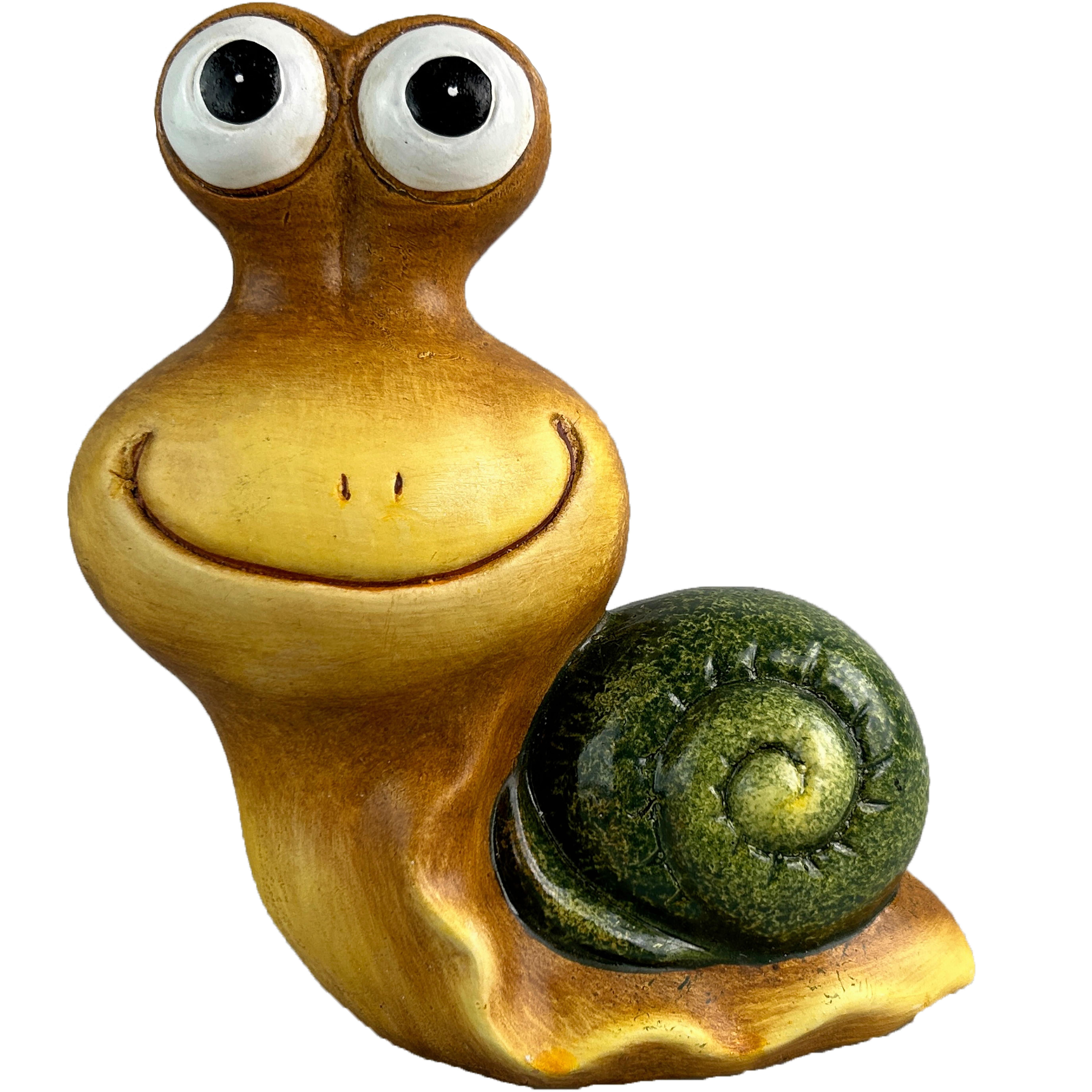 Dekor Csiga Gerald - barna/fekete, Konventionell, kerámia (15,5/8/17,8cm) - Luca Bessoni