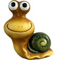 Dekor Csiga Gerald - barna/fekete, Konventionell, kerámia (15,5/8/17,8cm) - Luca Bessoni