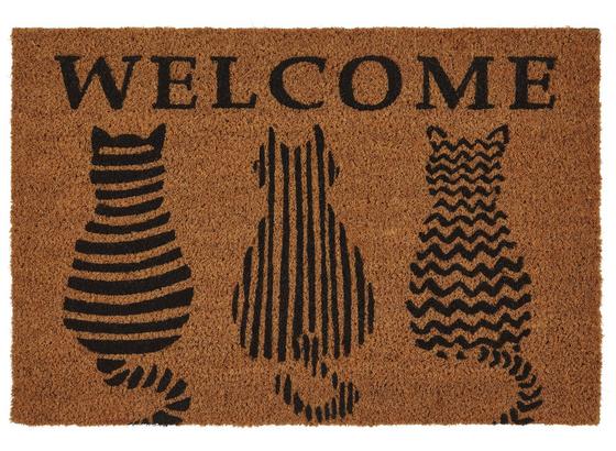 Rohožka Welcome Cats - hnedá, Basics, textil (40/60cm) - Mömax modern living Rohožka Welcome Cats - hnedá, Basics, textil (40/60cm) - Mömax modern living