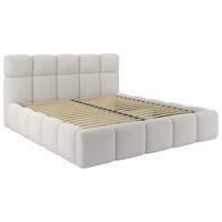 Polsterbett Cloudy Creme, Lf: 180x200 Cm - Creme, Trend, Holz/Holzwerkstoff (180/200cm) - Luca Bessoni