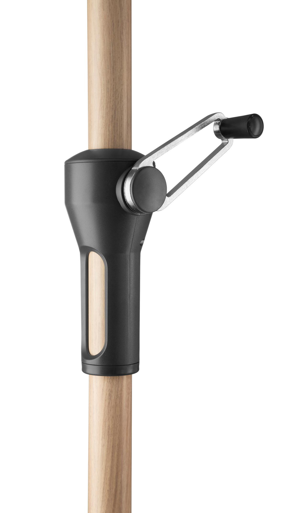 Sonnenschirm Cordoba BxHxT: 150x231x230 cm Naturfarben - Eichefarben/Naturfarben, Basics, Textil/Metall (150/231/230cm) - Schneider