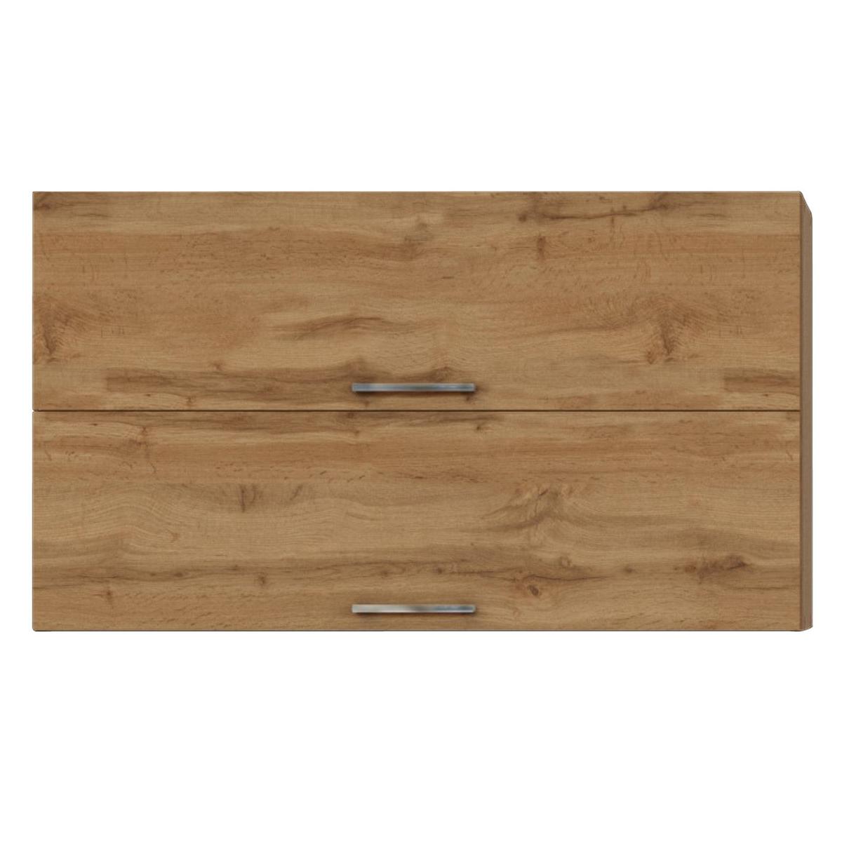 Küchenzeile Sorrento ohne Geräte B: 210 cm Eichefarben - Schieferfarben/Eiche Wotan, MODERN, Holzwerkstoff (210cm) - Held