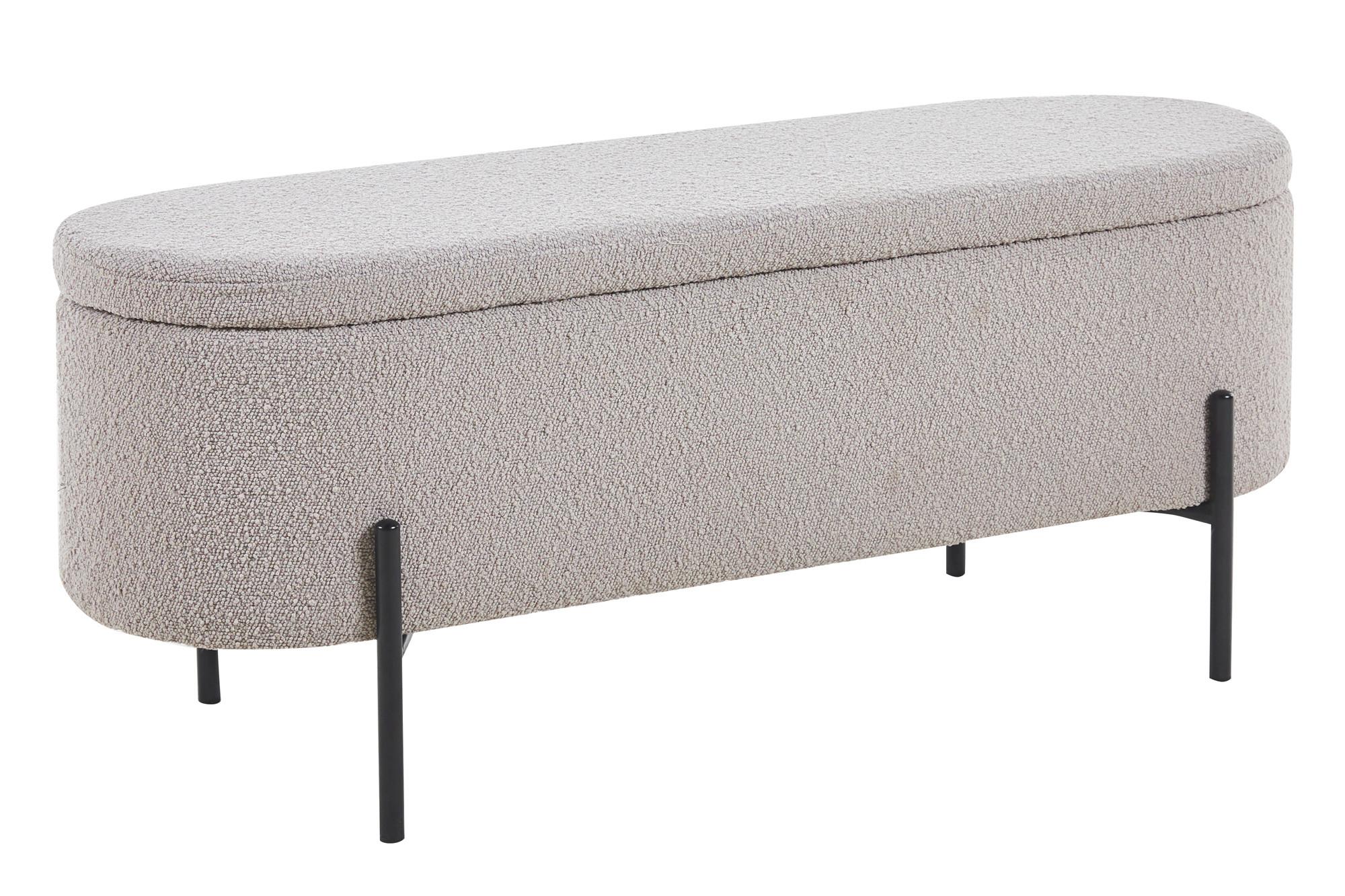 HOCKERBANK Taupe B: 110 cm