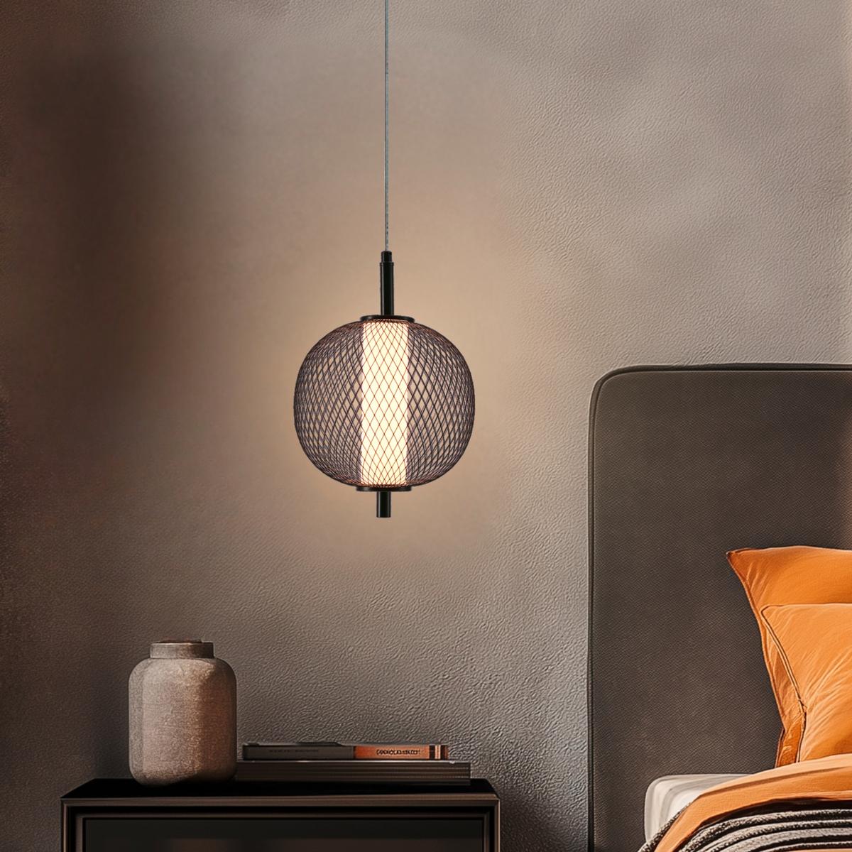 LED-Pendelleuchte 31-35332 Puma - Schwarz/Weiß, Design, Kunststoff/Metall (20/20/140cm)