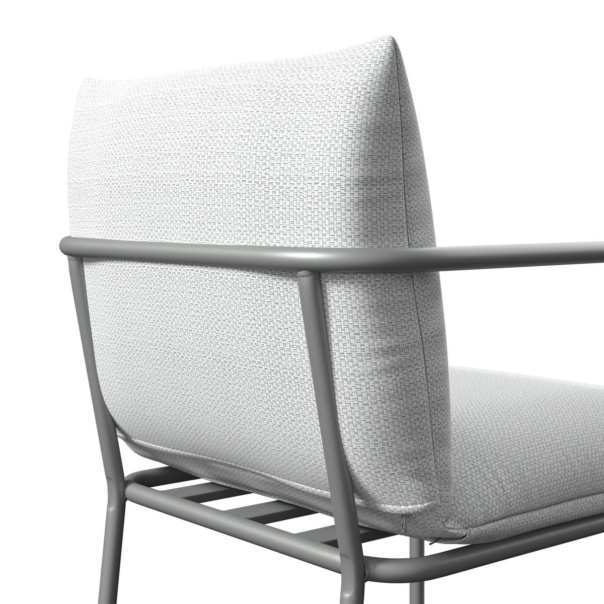 ZAHRADNÍ SESTAVA KANADA - krémová/světle šedá, Moderní, kov/textil