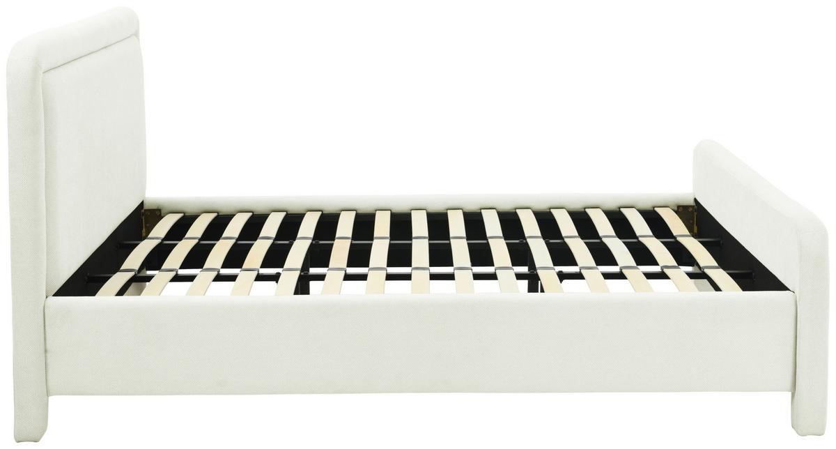 Polsterbett Pipe Weiß B: 205 Cm - Eichefarben/Schwarz, Design, Holz/Textil (205/110/233cm) - Livetastic