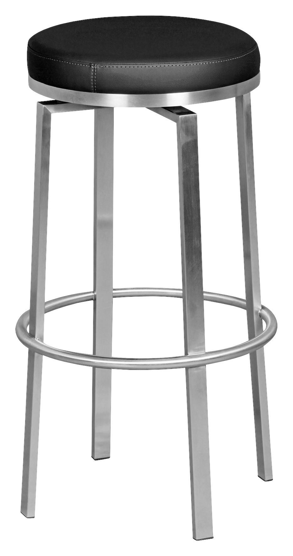 Bárszék Mid.you - fekete/ezüstszínű, Modern, textil/fém (42/76/42cm) - MID.YOU