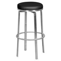 Barová židle Barhocker černá otočná - barvy stříbra/černá, Moderní, kov/textil (42/76/42cm) - MID.YOU