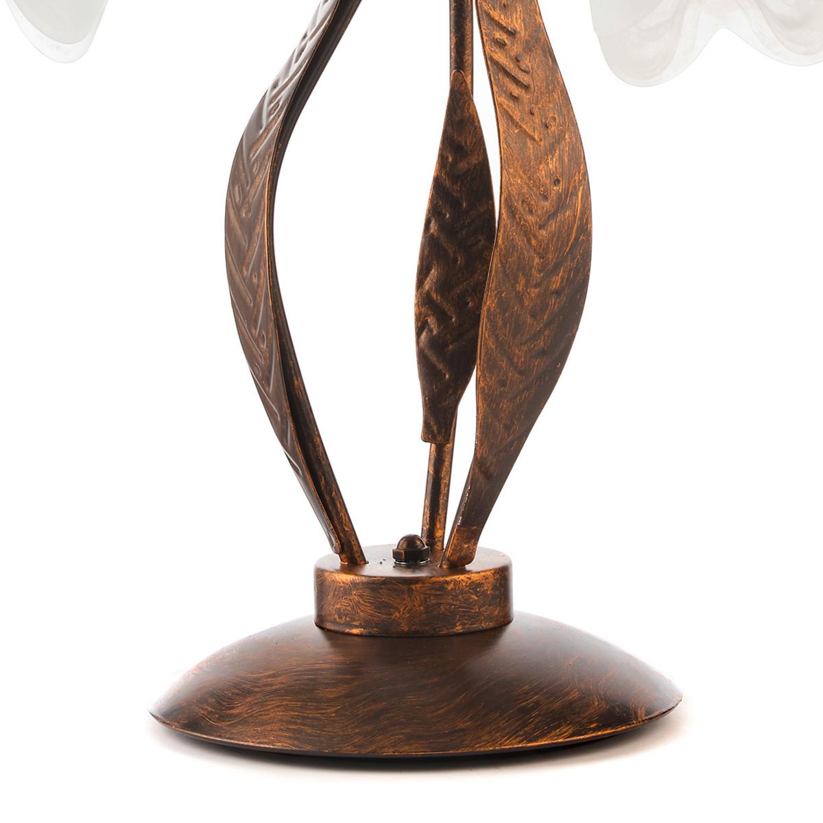 Tischleuchte 4240/lg - Bronzefarben, KONVENTIONELL, Glas/Metall (48/61/48cm)