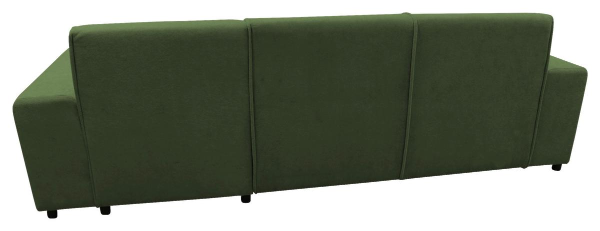 Ecksofa Classic Grün 270x175 cm - Schwarz/Grün, Design, Textil (270/175cm) - MID.YOU