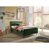 Polsterbett Peach - Schwarz/Olivgrün, MODERN, Holzwerkstoff/Textil (120/200cm) - MID.YOU