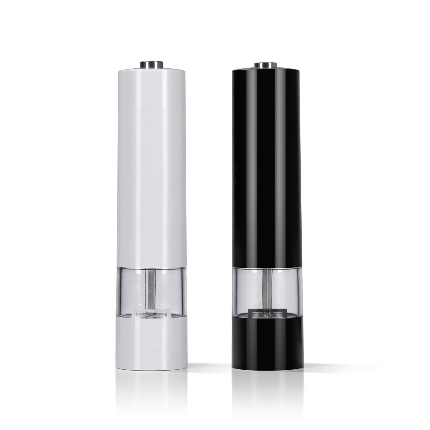 ELEKTR. SALZ-/PFEFFERMÜHLE GOURMETMAXX - Transparent/Schwarz, Basics, Keramik/Kunststoff (5,2/22,5cm) - GOURMETMAXX
