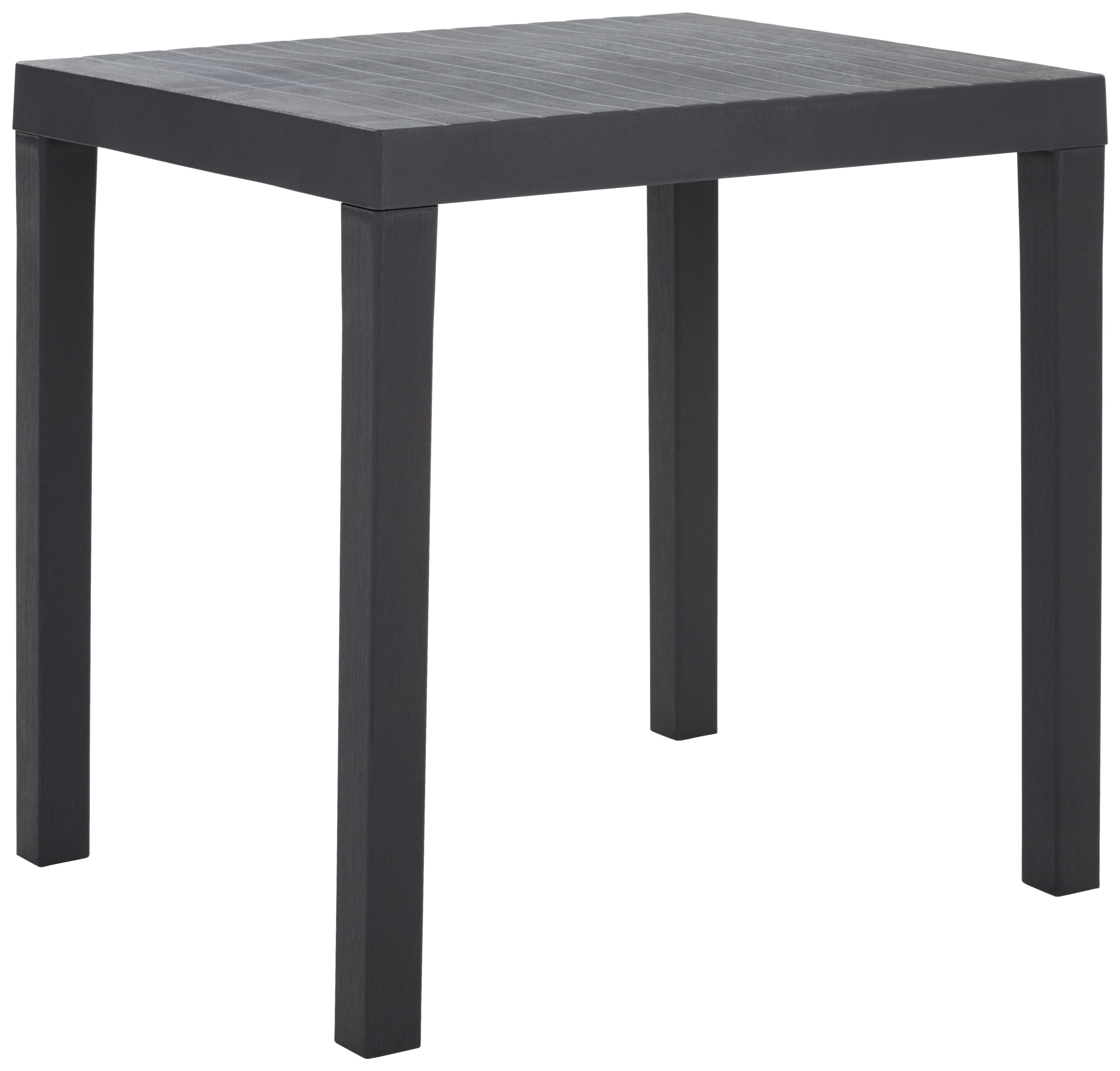 Gartentisch Club - Anthrazit, Basics, Kunststoff (78/65/72cm)