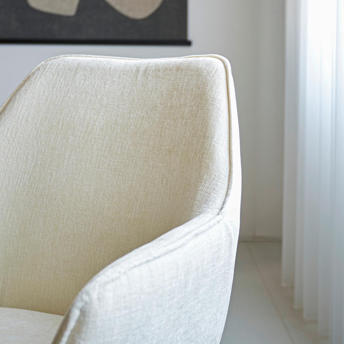 Armlehnstuhl-set Rennes Weiß B: 61 Cm - Cognac/Schwarz, MODERN, Textil/Metall (61/84/59,5cm) - MID.YOU