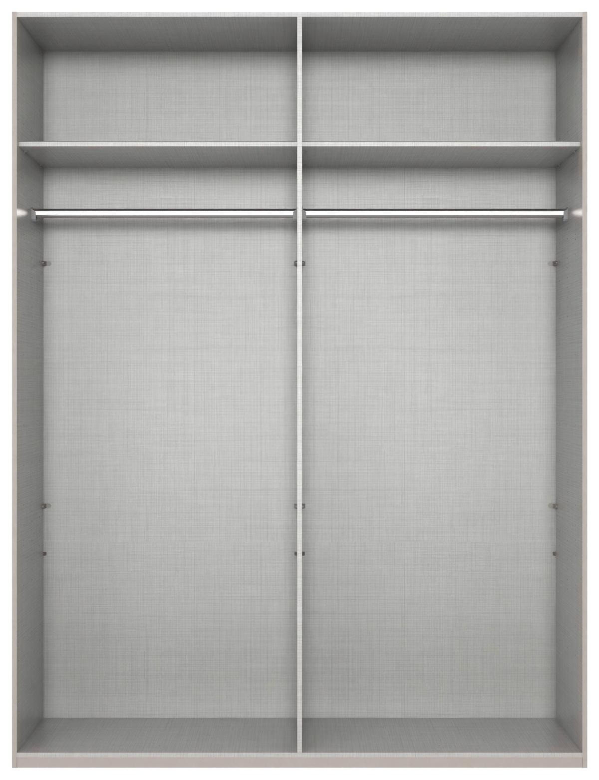 Drehtürenschrank New York Weiß B: 180 cm - Weiß, MODERN, Holzwerkstoff (180/236/58cm) - MID.YOU