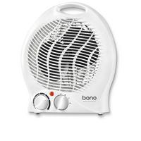 Stand-heizstrahler 2000 W Pepi Mit Überhitzungsschutz - Weiß, KONVENTIONELL, Kunststoff (22,5/13/26,5cm) - Bono