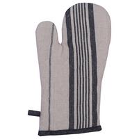 Rukavice do trouby Henry, 18/32cm - černá/béžová, Moderní, textil (18/32cm) - Modern Living